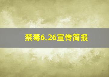 禁毒6.26宣传简报