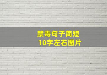 禁毒句子简短10字左右图片