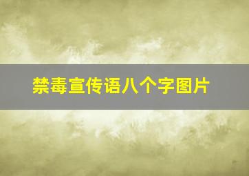 禁毒宣传语八个字图片