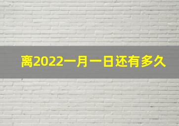 离2022一月一日还有多久