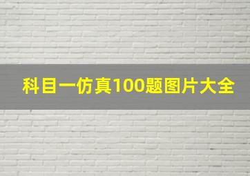 科目一仿真100题图片大全