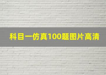 科目一仿真100题图片高清