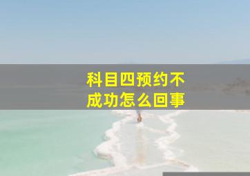 科目四预约不成功怎么回事