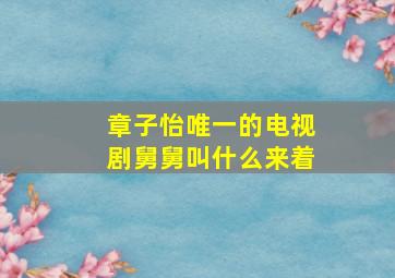 章子怡唯一的电视剧舅舅叫什么来着