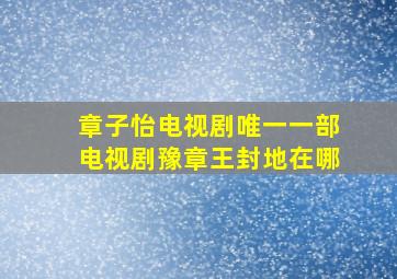 章子怡电视剧唯一一部电视剧豫章王封地在哪