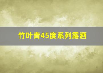 竹叶青45度系列露酒