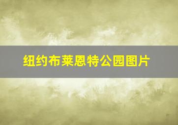 纽约布莱恩特公园图片