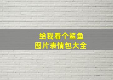 给我看个鲨鱼图片表情包大全