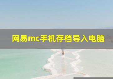 网易mc手机存档导入电脑