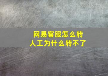 网易客服怎么转人工为什么转不了