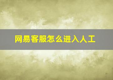 网易客服怎么进入人工