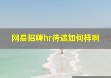 网易招聘hr待遇如何样啊