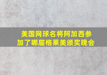 美国网球名将阿加西参加了哪届格莱美颁奖晚会