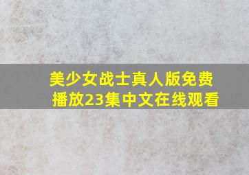 美少女战士真人版免费播放23集中文在线观看