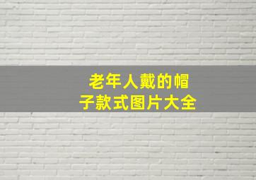 老年人戴的帽子款式图片大全