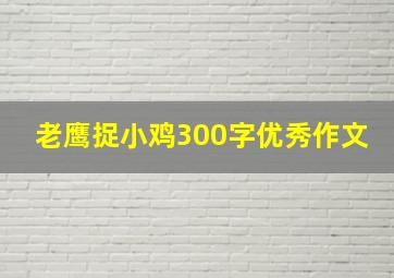 老鹰捉小鸡300字优秀作文