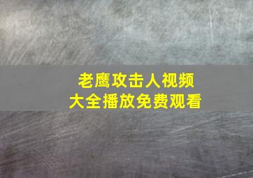 老鹰攻击人视频大全播放免费观看