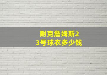 耐克詹姆斯23号球衣多少钱