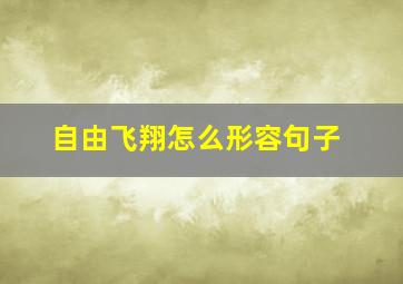 自由飞翔怎么形容句子