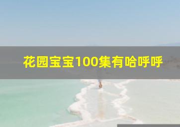 花园宝宝100集有哈呼呼