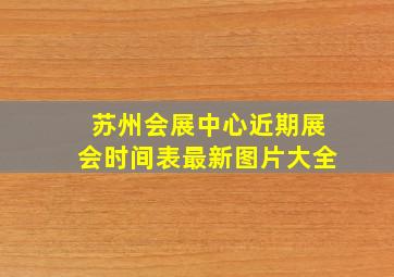 苏州会展中心近期展会时间表最新图片大全