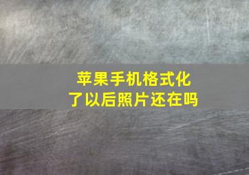 苹果手机格式化了以后照片还在吗