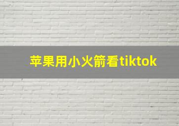 苹果用小火箭看tiktok