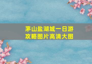 茅山盐湖城一日游攻略图片高清大图