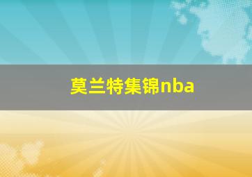 莫兰特集锦nba