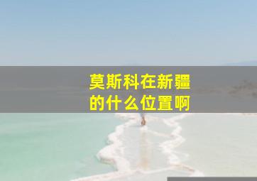 莫斯科在新疆的什么位置啊