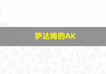 萨达姆的AK