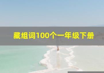 藏组词100个一年级下册