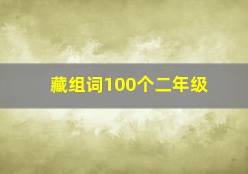 藏组词100个二年级