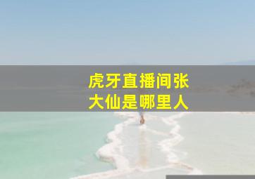 虎牙直播间张大仙是哪里人