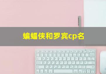 蝙蝠侠和罗宾cp名