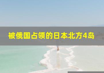 被俄国占领的日本北方4岛