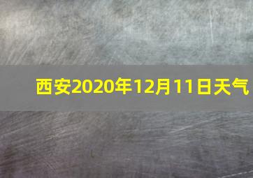 西安2020年12月11日天气