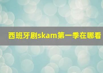 西班牙剧skam第一季在哪看