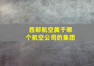 西部航空属于哪个航空公司的集团