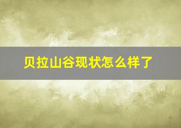 贝拉山谷现状怎么样了