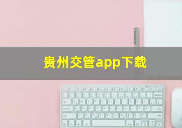 贵州交管app下载