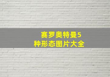 赛罗奥特曼5种形态图片大全