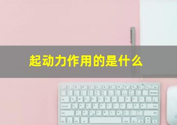 起动力作用的是什么