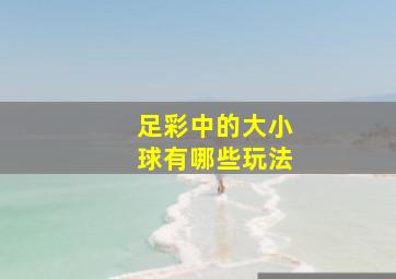 足彩中的大小球有哪些玩法