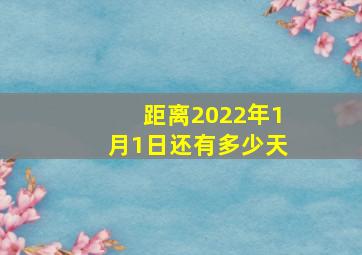 距离2022年1月1日还有多少天