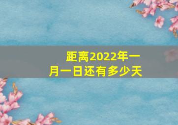 距离2022年一月一日还有多少天