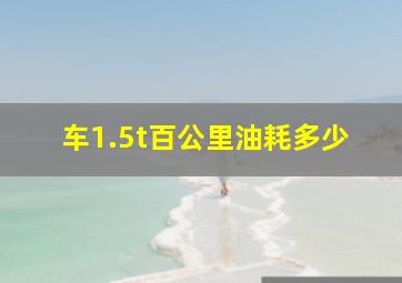 车1.5t百公里油耗多少