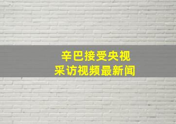 辛巴接受央视采访视频最新闻