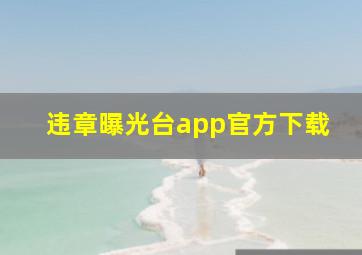 违章曝光台app官方下载