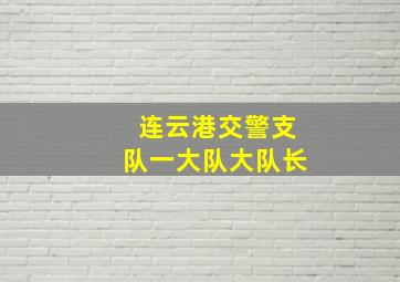 连云港交警支队一大队大队长